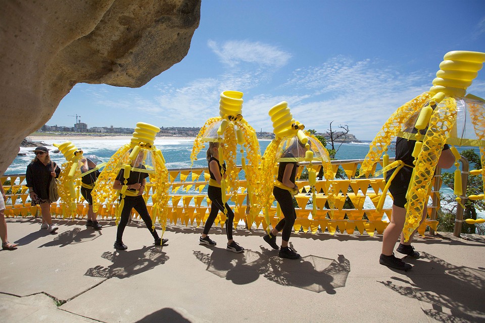 Operation Crayweed Art-Work-Site launch at Bondi - photo Ian Hobbs