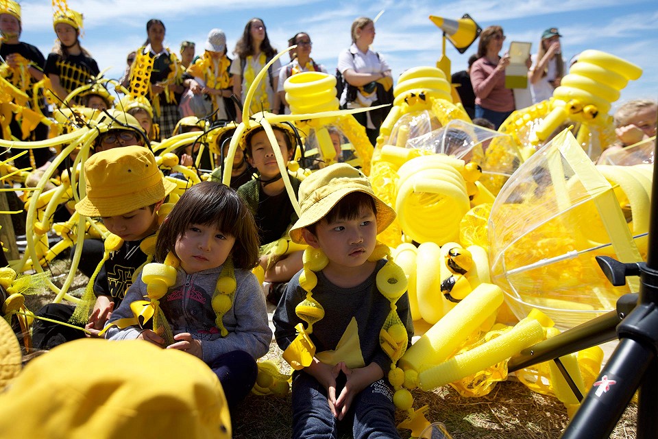 Operation Crayweed Art-Work-Site launch at Bondi - photo Ian Hobbs