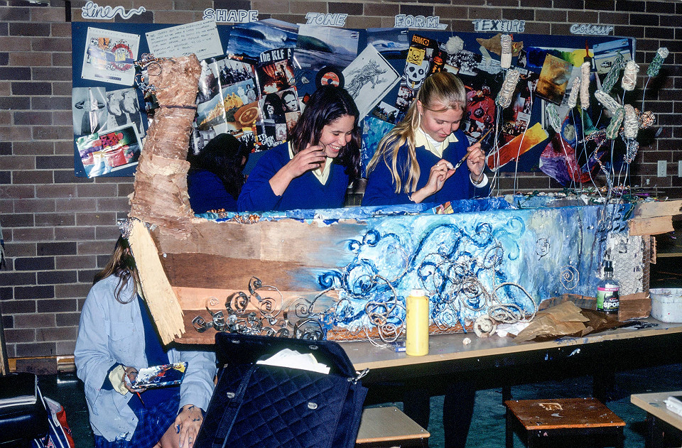 Restoring the Waters High School art workshop